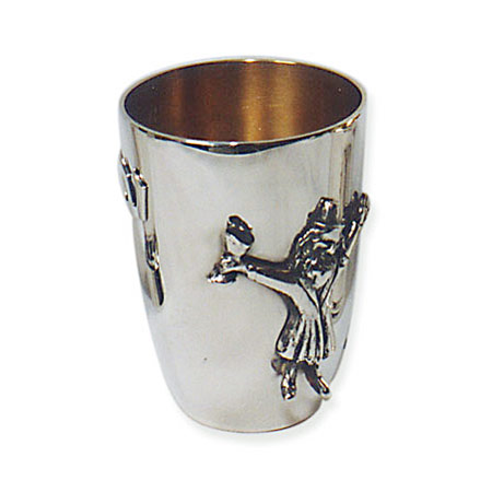 Purim - "AD DELO YADA" - 925 Silver Kiddush cup