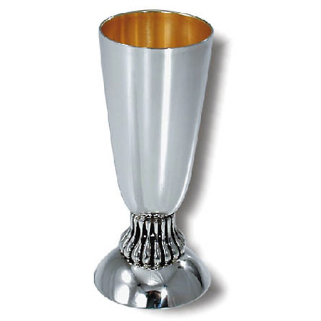 Cone-shaped, drop ornament - 925 Silver Kiddush cup