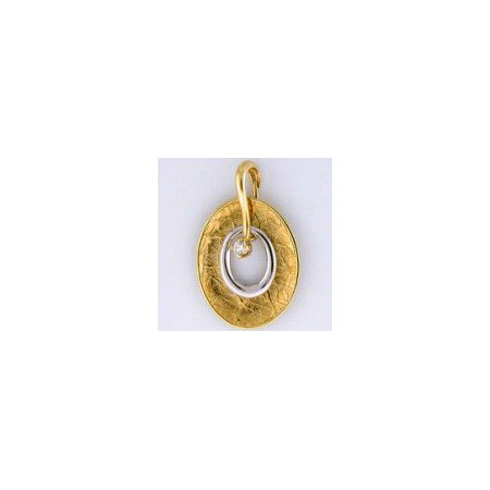 14K Gold pendant with diamond