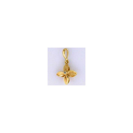 14K Gold pendant with diamond