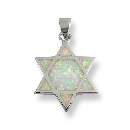 St. Silver Star of David pendant
